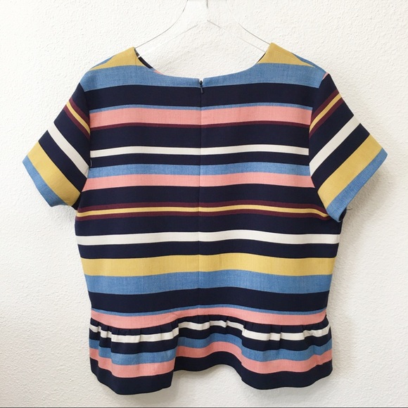Halogen Striped Ruffle Top - Picture 5 of 6
